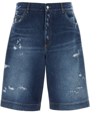 Dolce & Gabbana Denim Bermuda Short - Blue