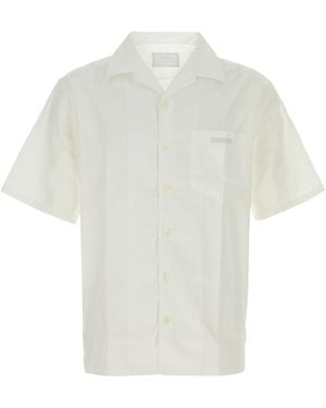 Prada Camicia in popeline bianco