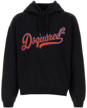 DSquared² Black Cotton Sweatshirt