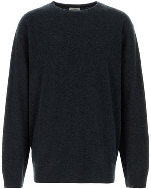 LeKasha Graphite Cashmere Colmar Jumper - Blue