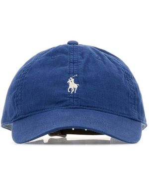 Polo Ralph Lauren Cappello da baseball in lino blu