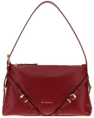 Givenchy Red Leather Mini Voyou Shoulder Bag