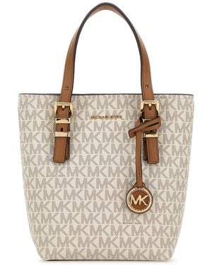 MICHAEL Michael Kors Printed Canvas Quinn Handbag - White