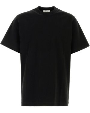 The Row Solid Crew Neck T-Shirt - Black
