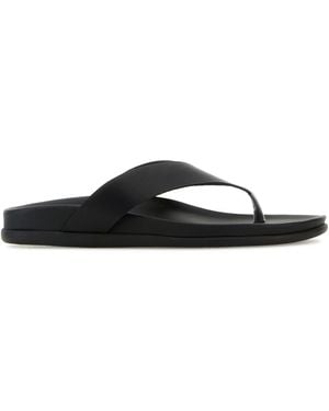 Ancient Greek Sandals Slippers - Black