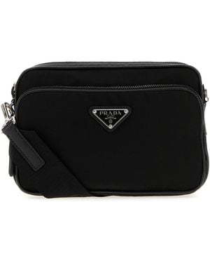 Prada Borsa a tracolla in Re-Nylon nero