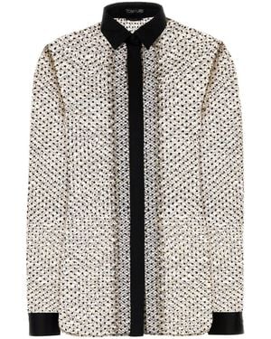 Tom Ford Printed Lace Shirt - Grey