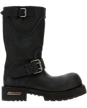Balenciaga Black Leather Venom Boots