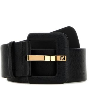Fendi Belt 6 Cm Vit.Cruise - Nero