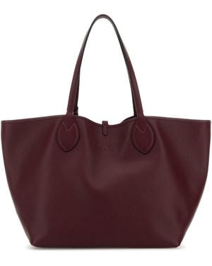 Gucci Borsa shopping reversibile in pelle bordeaux - Viola