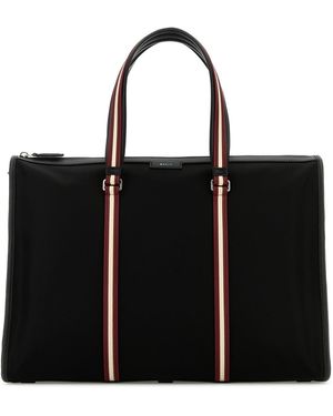 Bally Borsa shopping Code in tela nera - Nero