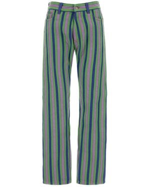 Versace Multicolor Denim Jeans - Green