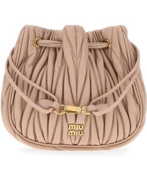 Miu Miu Busta in nappa rosa cipria