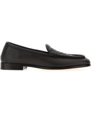 Bottega Veneta Mocassini Silenzio in pelle testa di moro - Nero