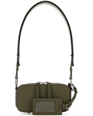 Maison Margiela Olive Green Leather Shoulder Bag