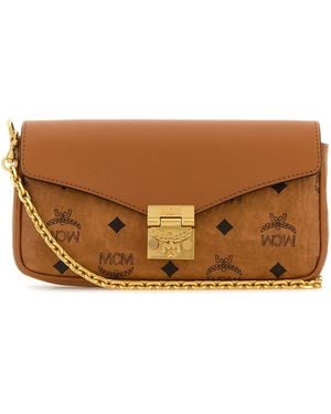 MCM Printed Canvas Mini Tracy Crossbody Bag - Brown
