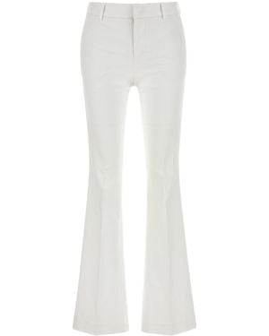 パンツ PT TORINO White Stretch Cotton Cigarette Pant PT Torino White Stretch Cotton Cigarette Pant | Lyst UK