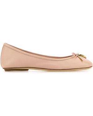Chloé Ballerine Iris in pelle rosa cipria