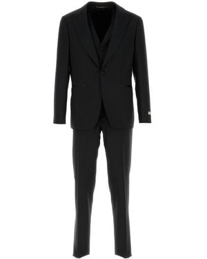 Canali Black Wool Suit