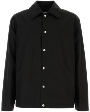 Jil Sander Giubbino in popeline nero