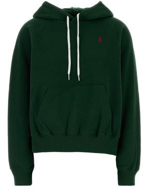 Polo Ralph Lauren Dark Green Cotton Blend Sweatshirt