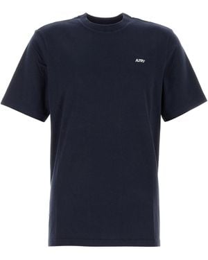 Autry T-shirt in cotone blu scuro