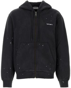 Carhartt Slate Cotton Hooded Painter Jacket - Black