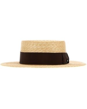 Borsalino Magiostrina Treccia Paglia Tesa Media - Multicolor