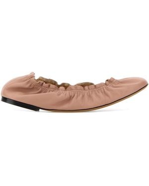 Odissi Pink Nappa Leather Siena Ballerinas