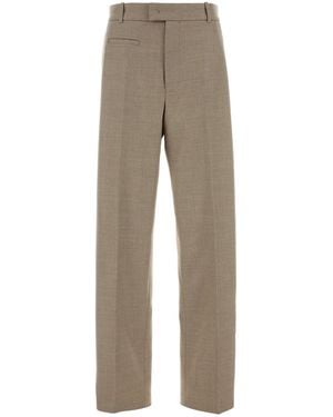 Orian Dove Grey Stretch Wool Pant - Natural