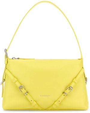 Givenchy Leather Mini Voyou Shoulder Bag - Yellow
