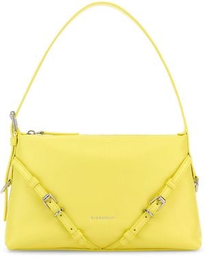 Givenchy Leather Mini Voyou Shoulder Bag - Yellow