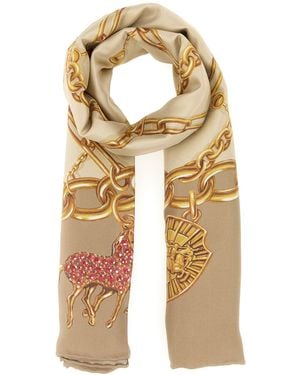 Burberry Printed Silk Foulard - Natural