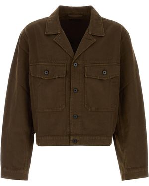 Lemaire Gabardine Jacket - Brown
