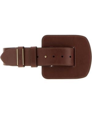 Chloé Leather Chlo㨠Max Belt - Brown