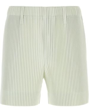 Homme Plissé Issey Miyake Ice Polyester Bermuda Shorts - Multicolour