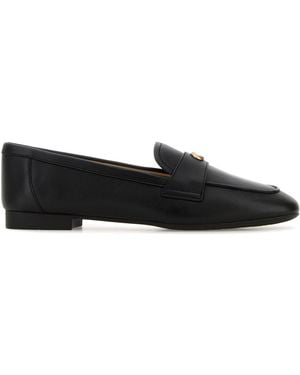 COACH Black Leather Loafers