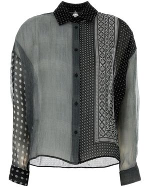 Ermanno Scervino Relaxed Printed Shirt - Black