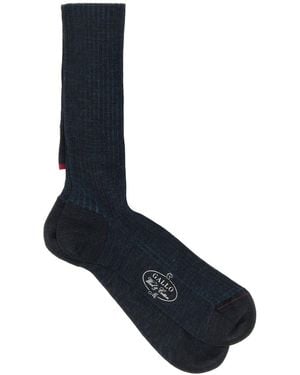 Gallo Midnight Blue Wool Blend Socks