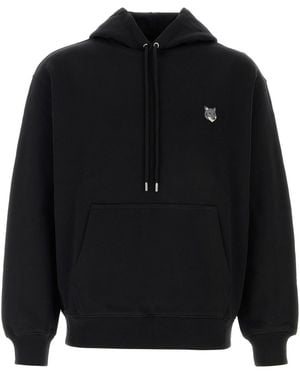 Maison Kitsuné Black Cotton Sweatshirt