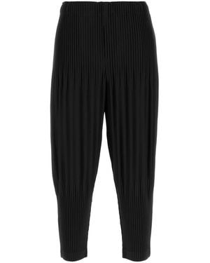 Homme Plissé Issey Miyake Trousers - Black