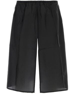 Random Identities Printed Cupro Skirt - Black