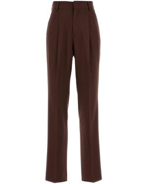 ARMARIUM Chocolate Wool Celia Pant - Brown