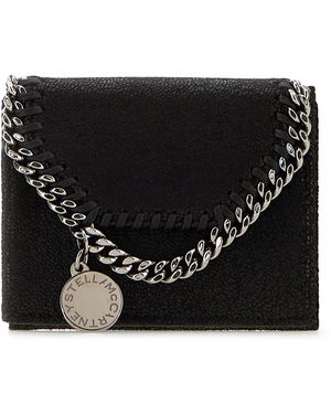 Stella McCartney Portafoglio Falabella in shaggy deer nero