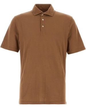 Fedeli Polo in piquet biscotto - Marrone