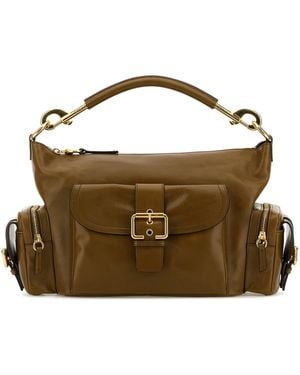 Chloé Biscuit Leather Nacha Handbag in Brown | Lyst UK