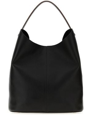 Maison Margiela Black Leather Dress-age Shopping Bag