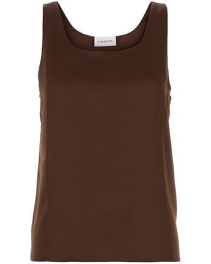 16Arlington Brown Satin Tank Top