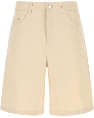 Séfr Sand Cotton Bermuda Shorts - Natural