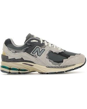 New Balance Multicolour Suede And Mesh 2002r Trainers - White